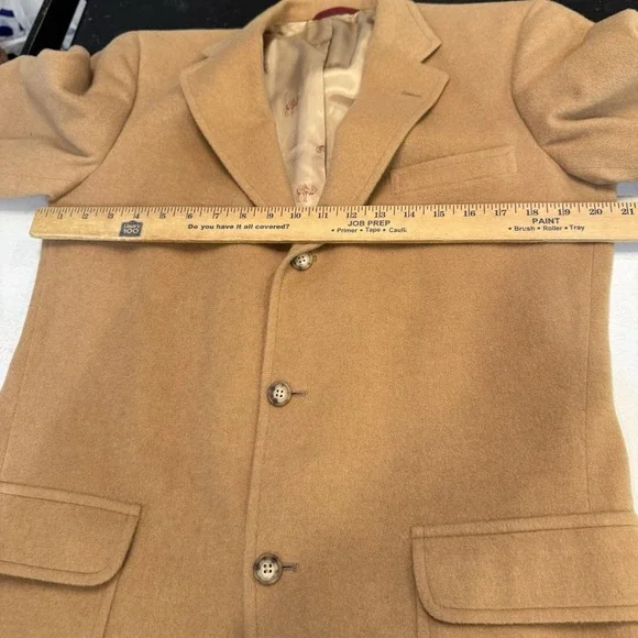 Jos A Bank 100% Camel Hair Blazer Jacket Mens 42 Two Button Business Sport Coat